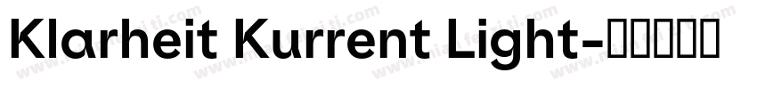 Klarheit Kurrent Light字体转换